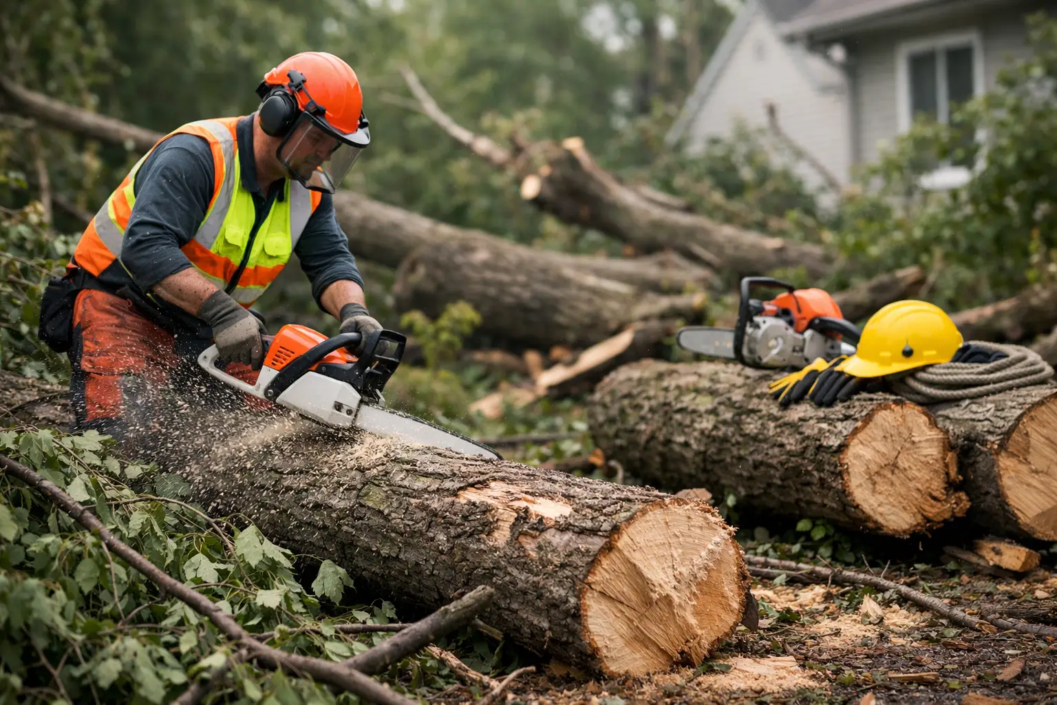 Safe Fallen Tree Cleanup After Storm Damage