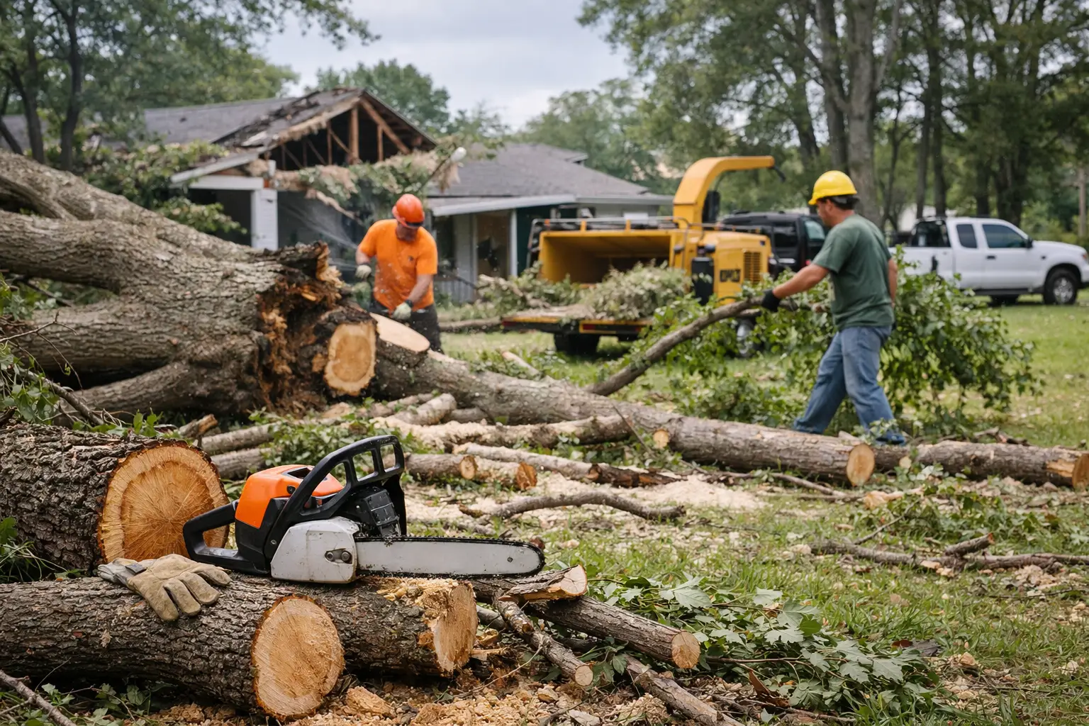 Tree Damage Restoration After a Louisiana Storm
